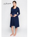 Халат для беременных и кормящих Creative Mama Royal темно / синий