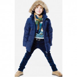 Зимова куртка для хлопчика Deux par Deux W54 т. синя