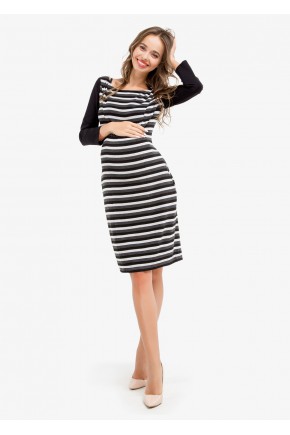 Платье для беременных и кормящих Creative Mama Stripe