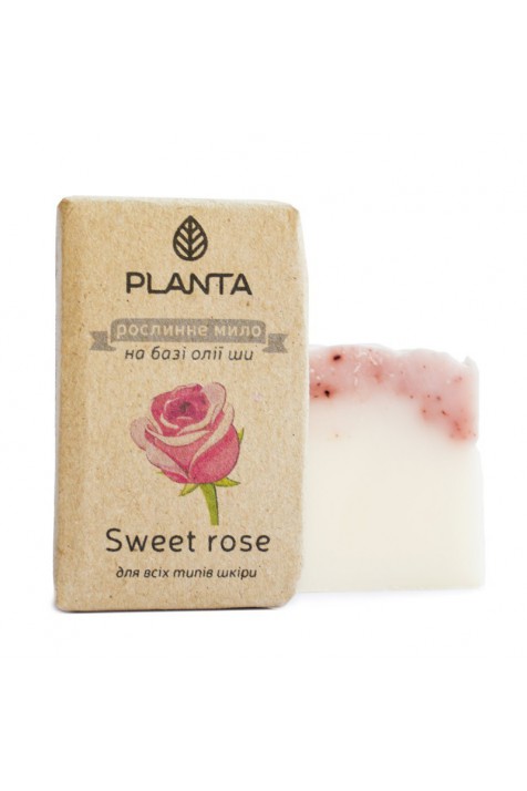 Мыло Planta Sweet rose с маслом Ши