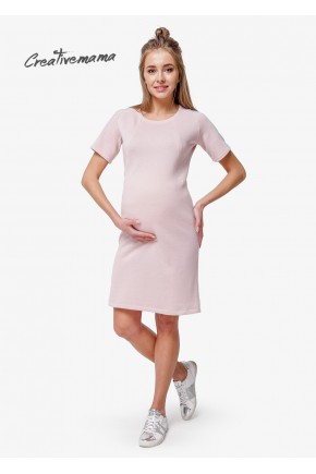 Платье для беременных и кормящих Creative Mama  NUDE CHIK