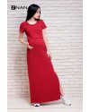 Платье футболка для беременных и кормящих ZNANA Simple Long вишня
