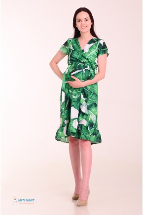 Платье для беременных и кормящих White Rabbit Kitana банановые листья