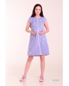 Платье - рубашка для беременных и кормящих White Rabbit Lolli синяя полоска