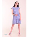 Платье - рубашка для беременных и кормящих White Rabbit Lolli синяя полоска