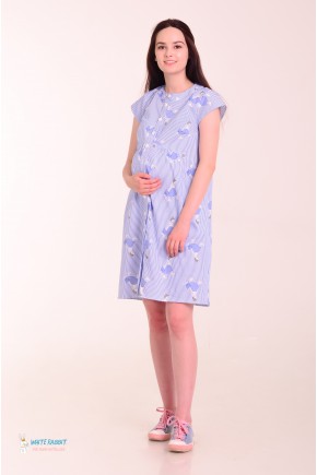 Платье - рубашка для беременных и кормящих White Rabbit Lolli девочки