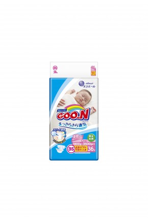 Подгузники для маловесных новорожденных Goo.N унисекс 1,8-3,5 кг 36 шт