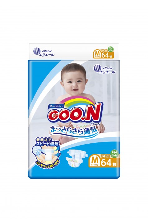 Подгузники для детей Goo.N унисекс 6-11 кг 64 шт