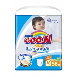 Трусики - підгузники для дітей Goo.N унісекс 6-12 кг 58 шт