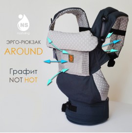 Ерго рюкзак Nash sling - Around 360 Графіт Not Hot