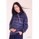 Свитер для беременных White Rabbit Lace синий меланж