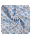 Бамбуковые пеленки XKKO® Scandinavian голубой с серым 120*120