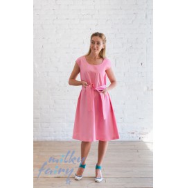 Сукня для годуючих Milky Fairy рожевий жаккард