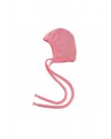 Шапочка для новорожденного Engel из шерсти и шёлка светло-розовая