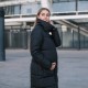 Зимняя слингокуртка 3в1 для беременных и слингоношения Love & Carry блек
