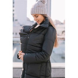 Зимняя слингокуртка 3в1 для беременных и слингоношения Love & Carry Блек