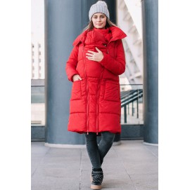 Зимняя слингокуртка 3в1 для беременных и слингоношения Love & Carry Ред