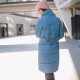 Зимняя куртка 3в1 для беременных и слингоношения I love mum синяя
