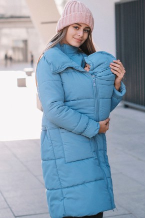 Зимняя слингокуртка 3в1 для беременных и слингоношения Love & Carry блу