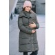 Зимняя слингокуртка 3в1 для беременных и слингоношения Love & Carry олива