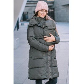 Зимняя слингокуртка 3в1 для беременных и слингоношения Love & Carry Олива