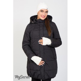 Зимова куртка для вагітних Юла Мама Jena OW-46.091 чорна