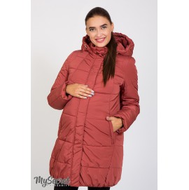 Зимова куртка для вагітних Юла Мама Jena OW-46.092 курний кедр