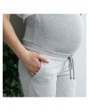 Спортивные штаны утепленные для беременных Lullababe серый меланж