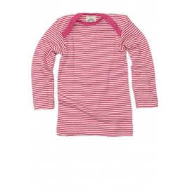 Термокофта для новонароджених з вовни та шовку рожева смужка Cosilana арт. 71033 130