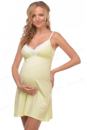 Ночная рубашка для беременных и кормления "Авокадо"