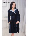Халат для беременных и кормящих ZNANA Care темно-синий