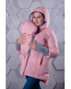 Демисезонная куртка для беременных и слингоношения Lullababe розовая