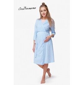 Халат для вагітних і годуючих Creative Mama Blue Coton