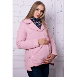 Демісезонна куртка для вагітних Lullababe прованс пудра