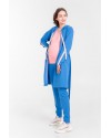 Спортивний костюм для вагітних і годуючих велюровий Y@mmy Mammy синій