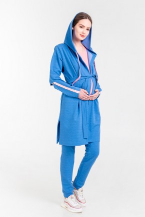 Спортивний костюм для вагітних і годуючих велюровий Y@mmy Mammy синій