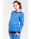Свитшот для беременных и кормящих White Rabbit Ocean голубой