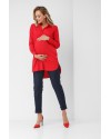 Рубашка для беременных и кормящих Dianora красная