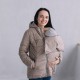 Демисезонная куртка для беременных и слингоношения 3 в 1 Love&Carry бежевая