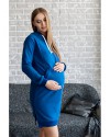 Платье для беременных и кормящих Lullababe спортивное синее
