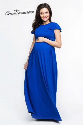 Платье для беременных и кормящих  Creative Mama Blue