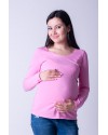 Лонгслив для беременных  и кормящих Lullababe розовый