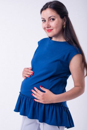 Блузка для беременных и кормящих Lullababe синяя