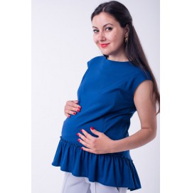 Блузка для беременных и кормящих Lullababe синяя