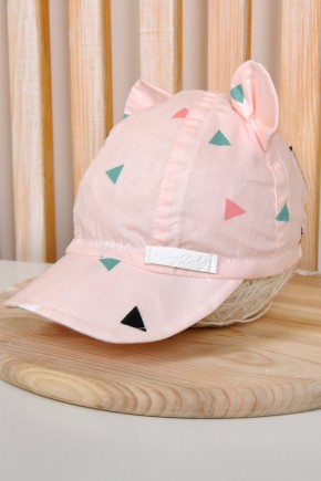 Кепка детская Magbaby треугольники на розовом