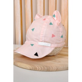 Кепка дитяча Magbaby трикутники на рожевому