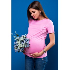 Футболка для беременных и кормящих Lullababe валенсия розовая