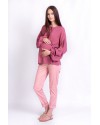 Блуза для беременных и кормящих White Rabbit Rustic темно-розовая