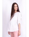 Блуза для беременных и кормящих White Rabbit Moon белоснежная