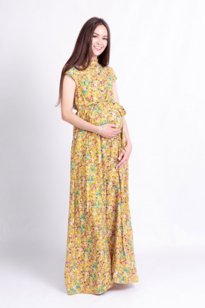 Платье для беременных и кормящих White Rabbit Ариша желтое